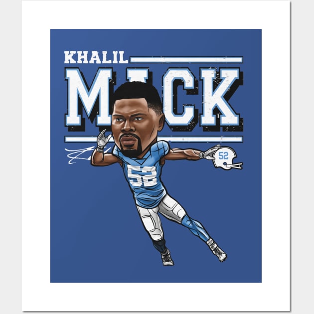 Khalil Mack Los Angenel C Cartoon Wall Art by Buya_Hamkac